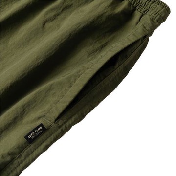 SeedClub黑標（五寸速干短褲）不過膝110克尼龍立體印花口袋短褲