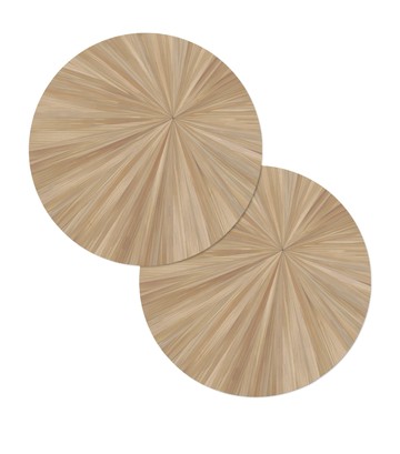 HestiaLiving Everyday Set of 2 Soleil Round Placemats
