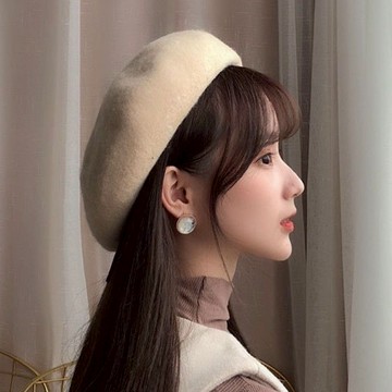 ZUCA”S -韓版英倫復古風素面短毛畫家帽 貝雷帽 南瓜帽 針織帽 棒球帽 帽子 貝蕾帽 - M-306