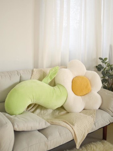 大花朵太陽花長條抱枕女生睡覺夾腿枕頭床頭沙發靠枕花瓣送人禮物 幸福驛站