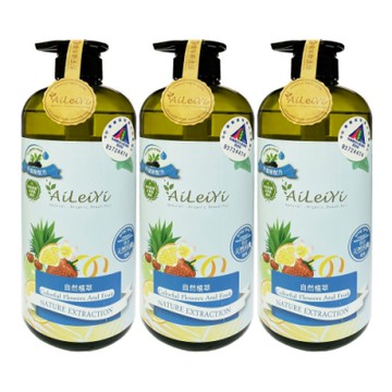 AiLeiYi洋甘菊修護洗髮精-繽紛花果香1000ml(3瓶/組)