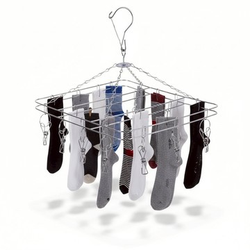 全網最便宜圓型/方型防風掛勾襪夾 20夾(彈簧夾)曬衣夾 曬衣夾 晾衣夾 吊衣夾 衣架 曬衣架 吊衣架 衣架