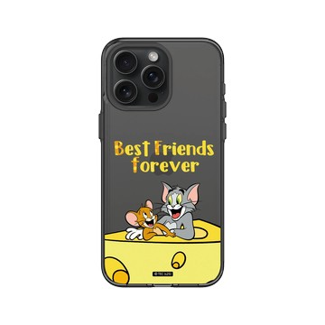iPhone 15 Pro Max Clear 酷墨灰 - 湯姆貓與傑利鼠 Tom and Jerry - Best friends
