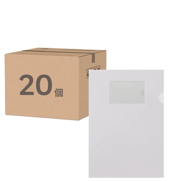 DaTaBanK 三田文具 A4 L型透明文件夾 附名片型 10個 Set  9001N-10  2包