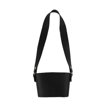 珠友Chuyu皮革杯套式飲料杯提袋/PB-80033-01/黑/258x105x4mm