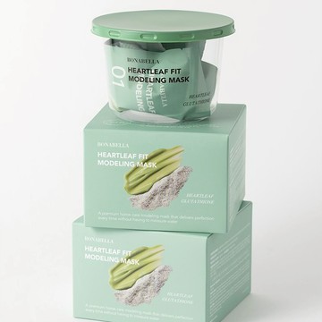 【品牌正品授权】 Bonabella 鎮定降溫 保濕 改善細紋 魚腥草 軟膜 套裝：1套軟膜帶碗 / 單軟膜 4套每盒