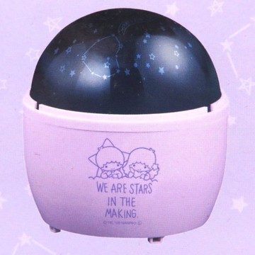 asdfkitty*特價 雙子星 粉紅色LED投射燈 變色投影燈 小夜燈-日本正版商品