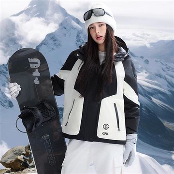 【米蘭精品】羽絨外套90%鴨絨夾克-高级感拼色加厚保暖女外套3色74iq51