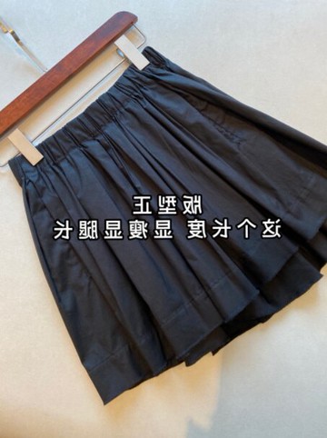 意大利單！客供高支棉~質感透氣進KOU機器拷邊顯瘦高女褲裙夏新款