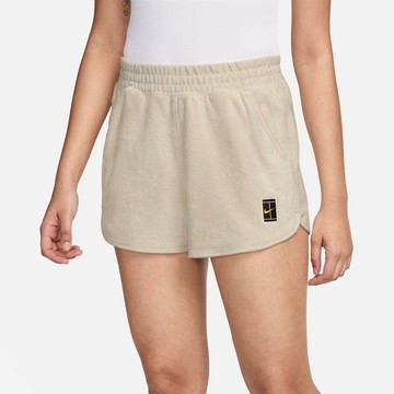 NIKE NKCT HERITAGE FLC MR SHRT 女短褲 杏色-FQ2283104