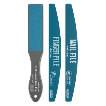 withshyan 半永久性可水洗指甲和足部銼刀 3件組  單色  1組