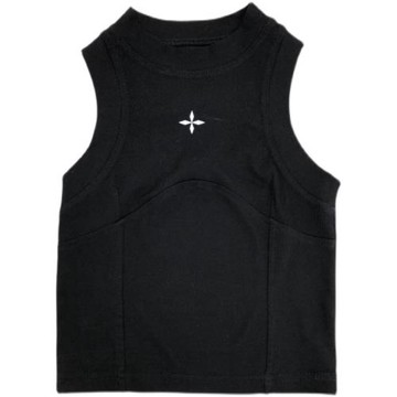 JUGUG 辣妹風設計感無袖打底背心女春夏短款美式炸街百搭吊帶上衣