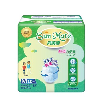 SunMate 輕柔方便褲M10x6包/箱(成人紙尿褲 復健褲 褲型紙尿褲)