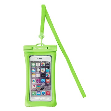 TRAVELON 漂浮觸控防水手機袋  防塵袋  收納袋  適用於6.8吋以下手機  靈敏觸控  拍照清晰  綠色  1個