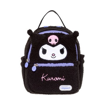 【IMPACT】怡寶 | 酷洛米Kuromi絨毛後背包 (中)-黑色