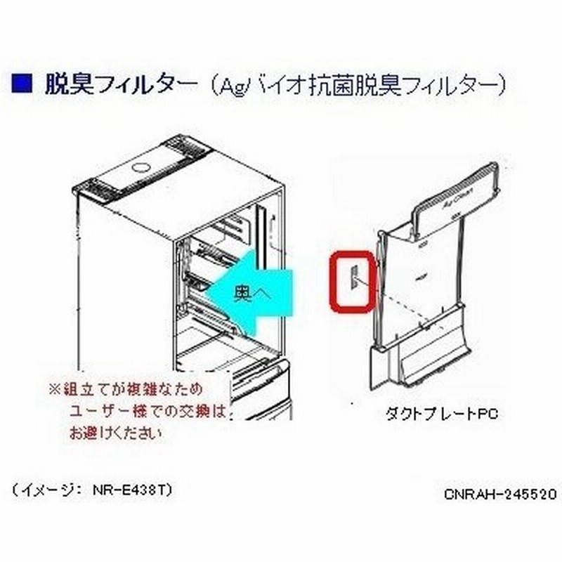 パナソニック 冷蔵庫 Agバイオ抗菌脱臭フィルター Cnrah 2455 通販 Lineポイント最大0 5 Get Lineショッピング