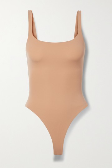 Skims - Fits Everybody Stretch Thong Bodysuit - Umber - Neutral - 2XL