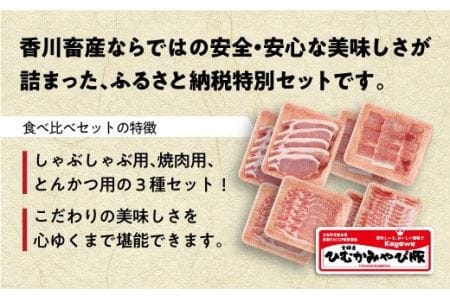 第56回天皇杯受賞企業「香川畜産」豚肉食べ比べセット2,200g