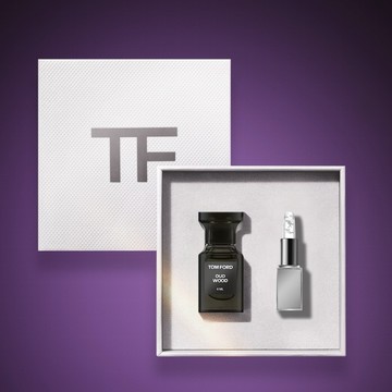 【TOM FORD】男生精緻送禮 私人調香銀箔護唇香水禮盒 | 私人調香 4ML+香檳銀箔潤唇膏 #香氛香水生日禮物推薦 | 護唇膏 | 送男友 男生送禮