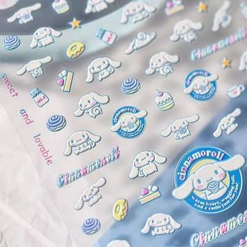 【可愛狗狗美甲貼紙】大耳狗 三麗鷗 美甲貼紙 DIY 浮鵰 裝飾 貼紙書 文具組 iPad ccd 裝飾 2025新款