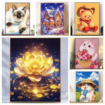 💛盒裝💛台灣現貨💛 DIY鑽石貼畫 新款5D鑽石畫 手工點鑽畫 滿鑽 水鑽貼畫 大幅 立體貼鑽畫 黏鑽畫 手作 磚石貼畫