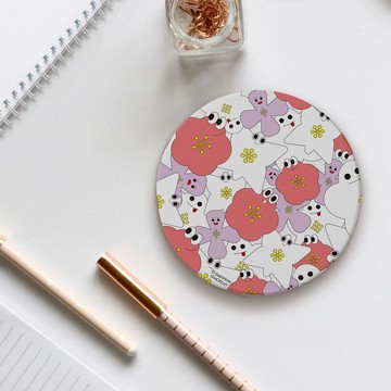 島語花香丨陶瓷圓杯墊 – 心花怒FUN