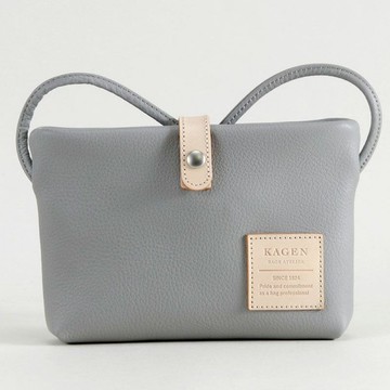 嘉玄 陽 - HINATA 橫式側肩斜背包 灰色 日本豐岡鞄