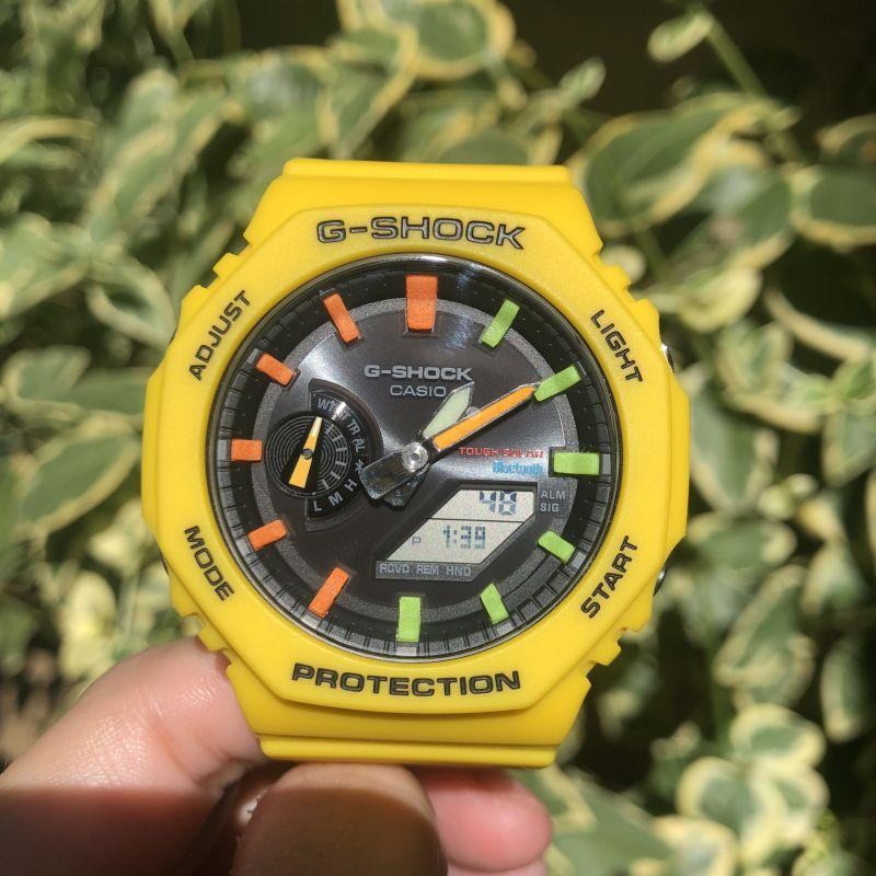 G-shock GA-B2100C-9A カシオーク カスタムケース 2色蛍光カラー Bluetooth タフソーラー 数量限定 |  LINEブランドカタログ