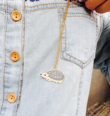 刺蝟快跑 手作長版項鍊