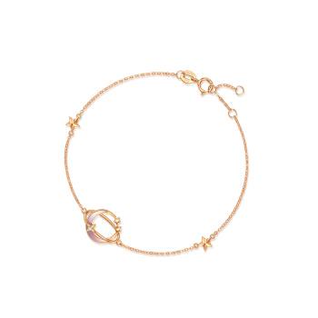薄荷系列 【網路獨家款】幻彩星球 18K玫瑰金手鍊