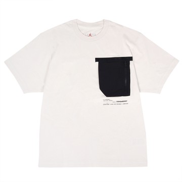 Nike 短袖上衣 Jordan 23 Engineered Tee 男款 白 重磅 短T 純棉 口袋 DM1389-030