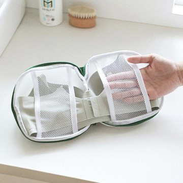 日本霜山 胸罩內衣專用防纏繞抗變形洗衣袋/護洗袋-3入