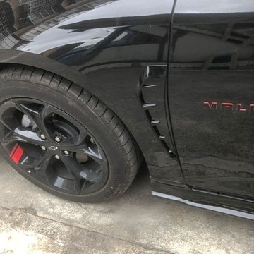 【兔子】汽車葉子板仿真出風口側邊貼車身裝飾貼翼子板防撞機蓋進氣出氣口免運