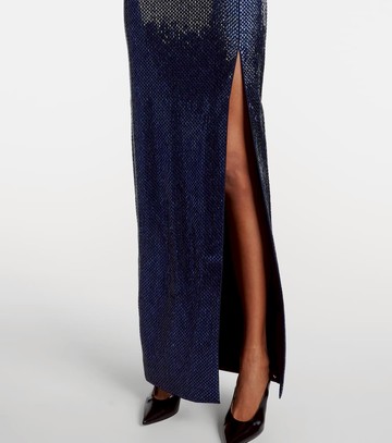 Roland Mouret Embellished strapless crêpe gown