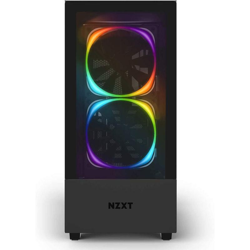 PCケース NZXT H510 Elite 前面+側面ガラスパネル RGB LED発光&ファン