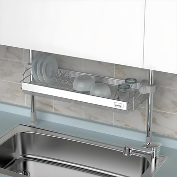 Starfix Duo Rack 一鍵式水槽瀝水架 1層 銀色  1個  銀