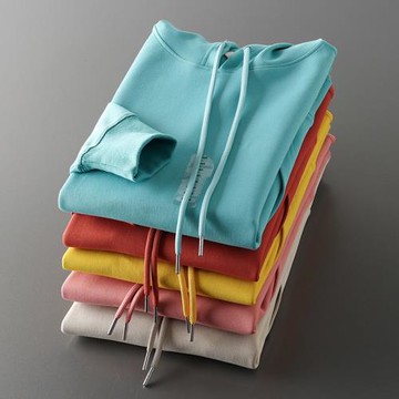 外貿尾單剪標廓形太空棉衛衣男連帽春秋潮牌出口原單男裝運動外套