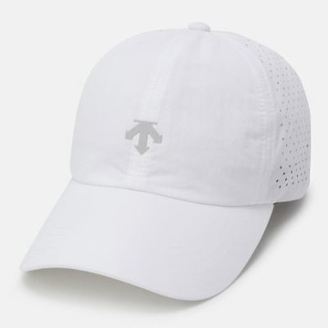 DESCENTE 帽子 運動帽 棒球帽 遮陽帽 WS TRAINING PUNCHING CAP 白 SR122TCP12-WHT0