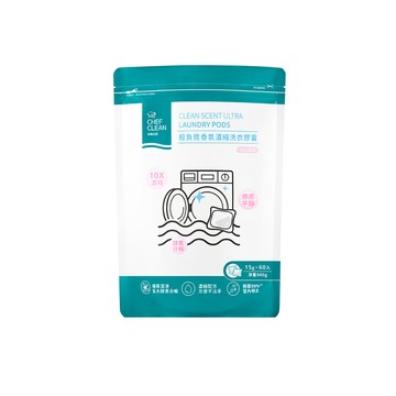 CHEF CLEAN 輕負擔香氛濃縮洗衣膠囊60入/袋
