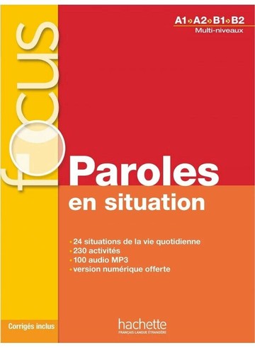 Paroles en situations (A1-B2) - 課本+CD+解答 (1版) Elisabeth Guimbretiere  Hachette