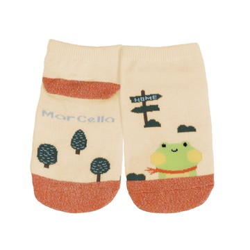 可愛造型抑菌除臭襪童襪-青蛙 - 19-21cm / 青蛙黃