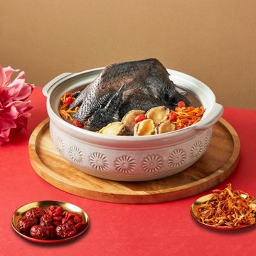 【桃園喜來登酒店】鮑魚蟲草雞湯(2200g)x1盒(年菜預購)