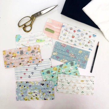 二重紗 口罩套 成人/兒童 適用醫療口罩(多種花色)