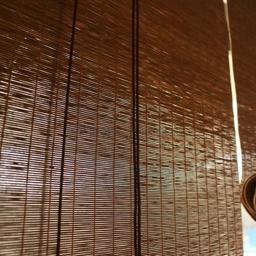 窗簾竹簾細竹精致款背壓紗遮陽隔熱高遮光透氣臥室客廳陽臺新中式