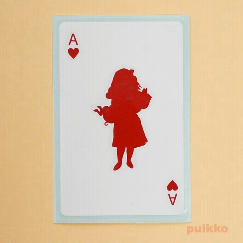 ステッカー 重ね貼りタイプ 不思議の国のアリス トランプ アリス 通販 Lineポイント最大get Lineショッピング