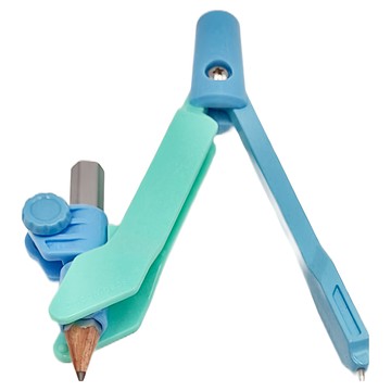 KUTSUWA 三角形變型圓規 CP214 附收納盒 三角形握轉頭設計 兼容自動鉛筆和鉛筆  1個