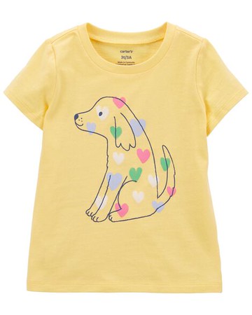 Toddler Dog Heart Jersey Tee