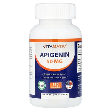 Vitamatic, 芹菜素，50 毫克，120 粒膠囊