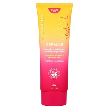 DERMA E, 維生素 C 綿密煥亮去角質霜，適合各種膚質，4 盎司（113 克）