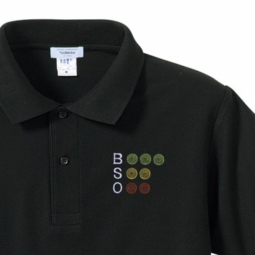 父親節禮物。獻給喜愛棒球的您。霓虹燈招牌BSO（好球、壞球、出局）刺繡Polo衫，尺寸至XXXL